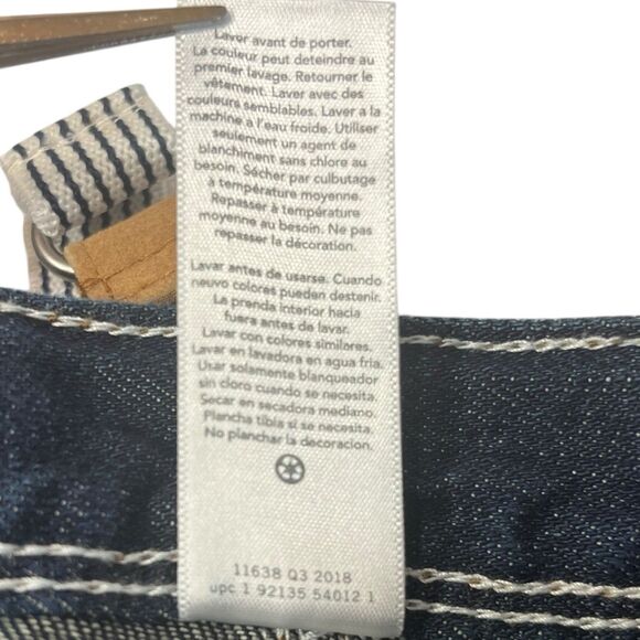 Carter’s 2T Toddler Jeans Suspenders Blue Denim Pants Unisex Kidswear Fall Fit - Picture 9 of 10